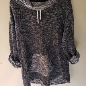 Black, White & Grey Calvin Klein Cowl Neck Sweater